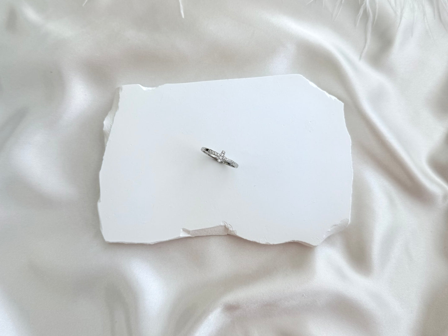 Cross Ring-silver