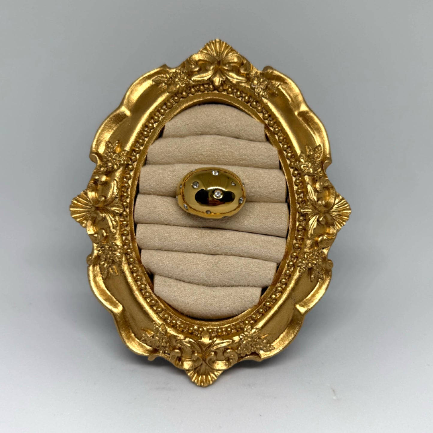 Chunky dome ring gold