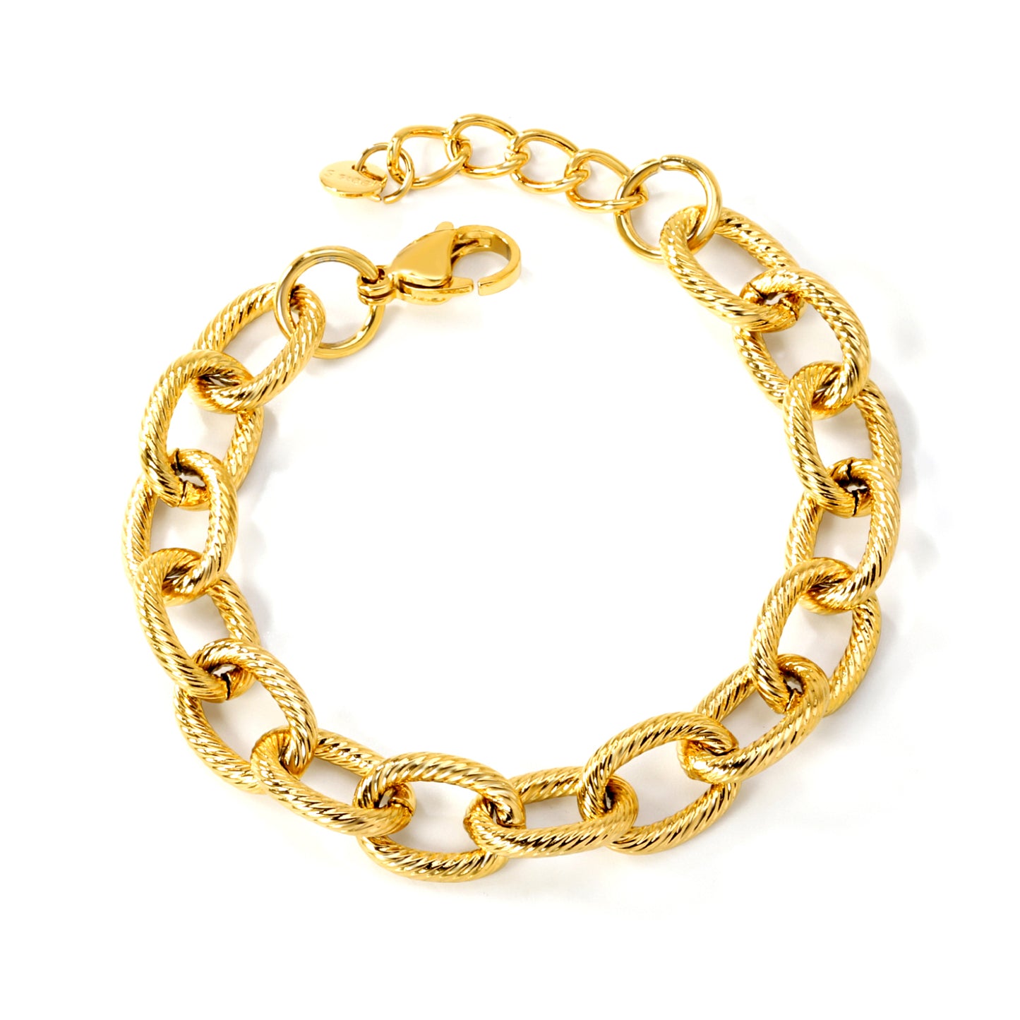 Chunky twisted chain bracelet