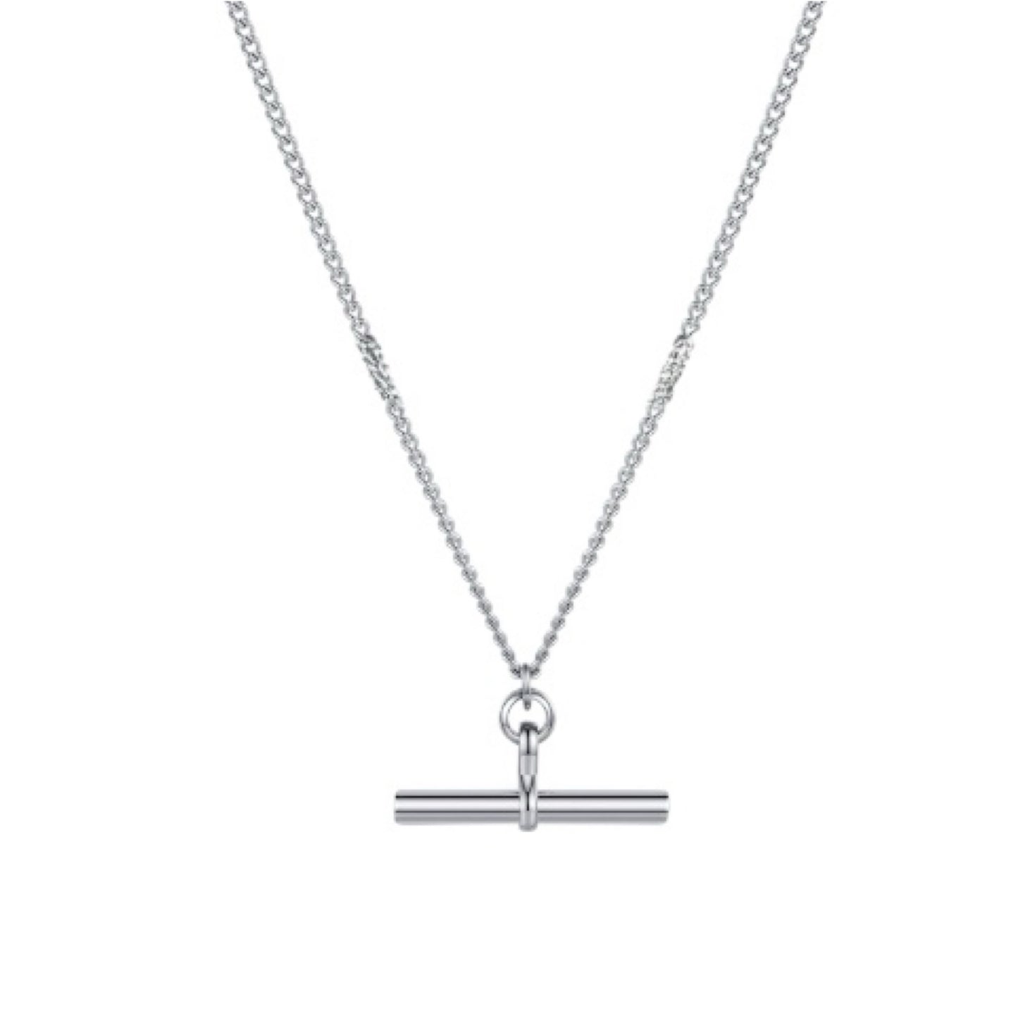 T-Bar necklace silver