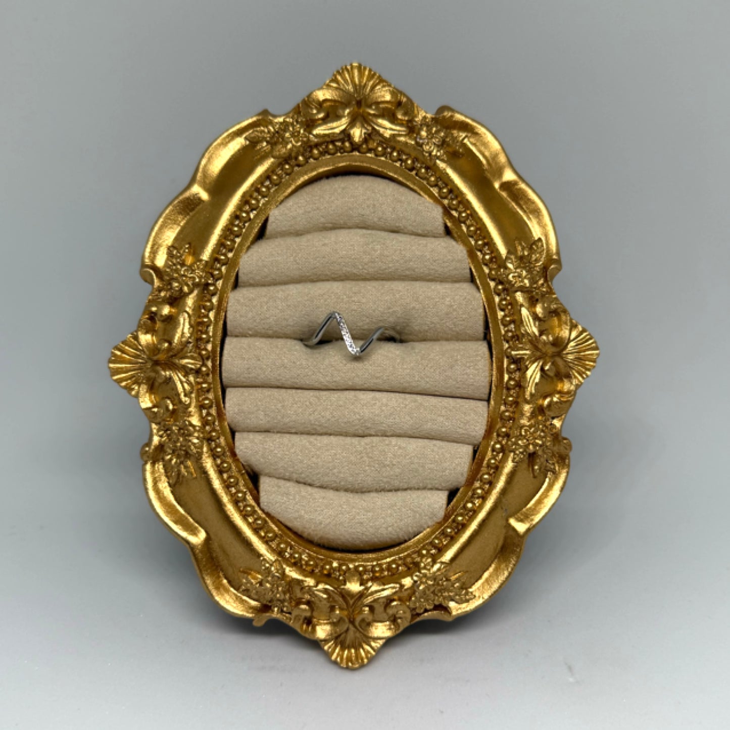 Zig zag ring silver