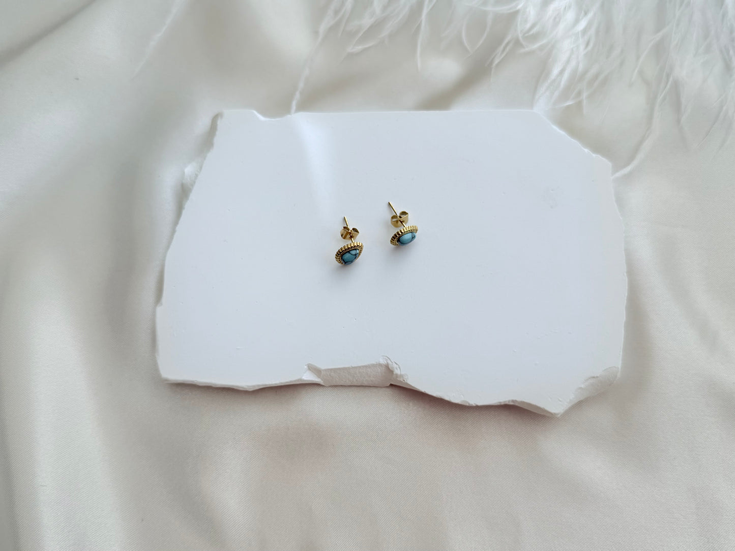 Turquoise teardrop earrings