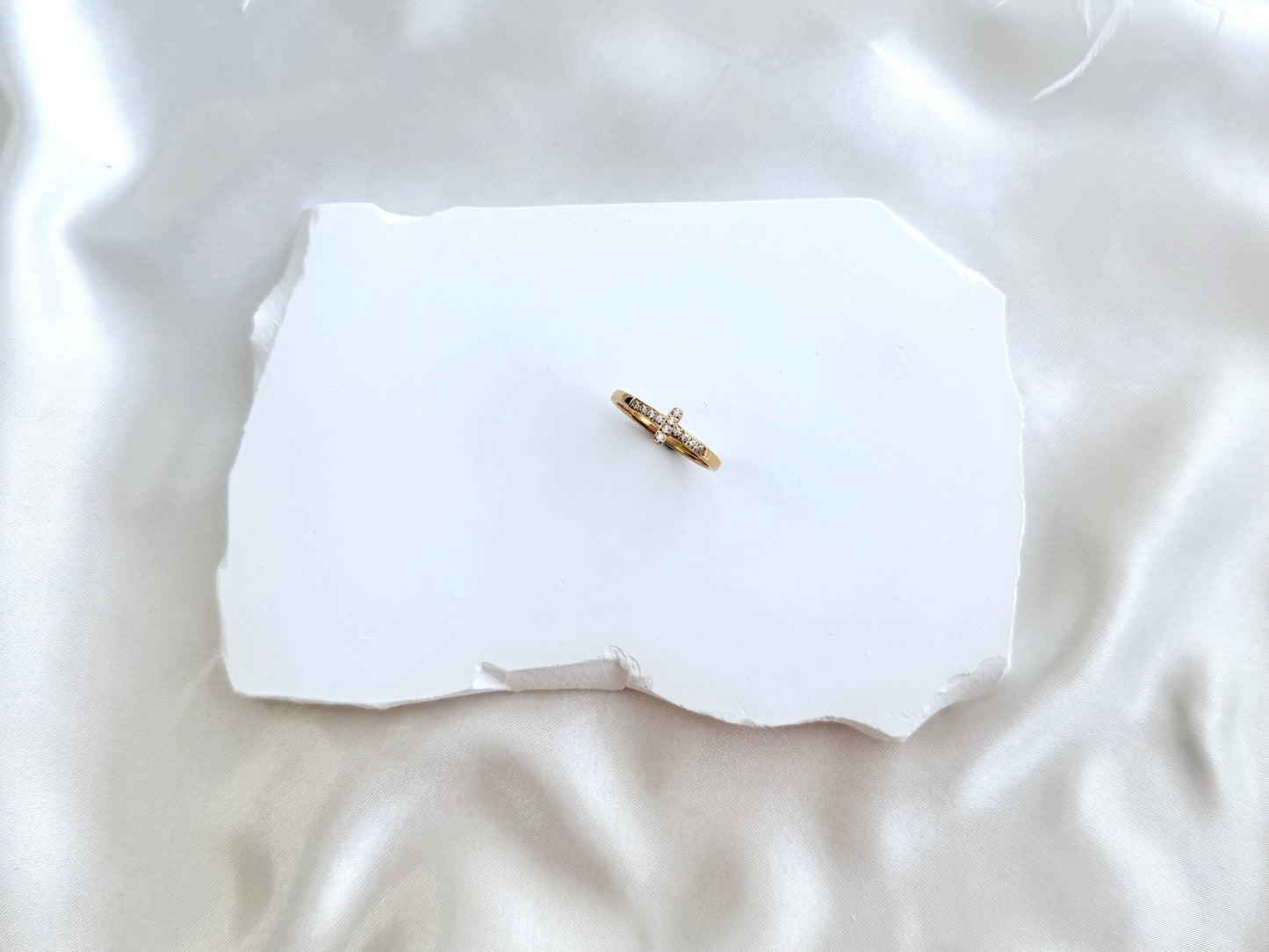 Cross Ring-gold