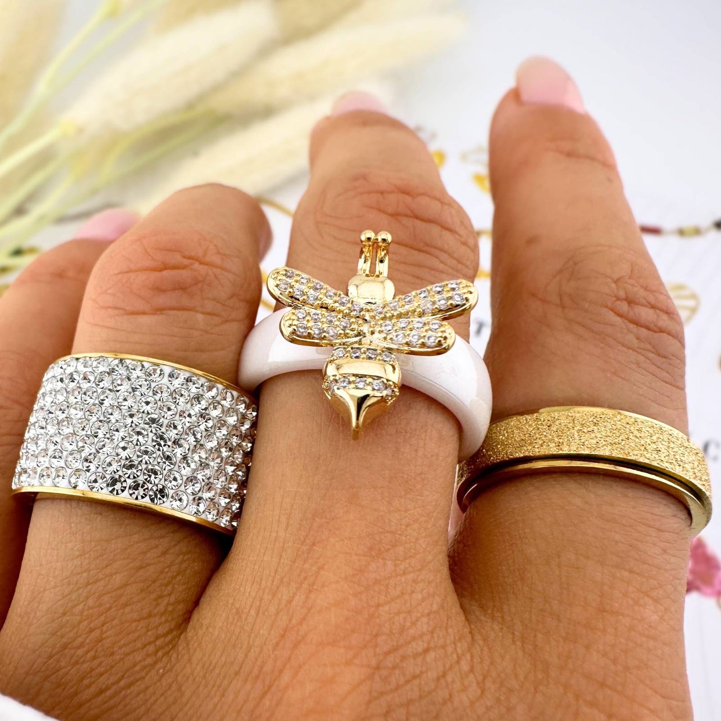 Spinning ring-gold