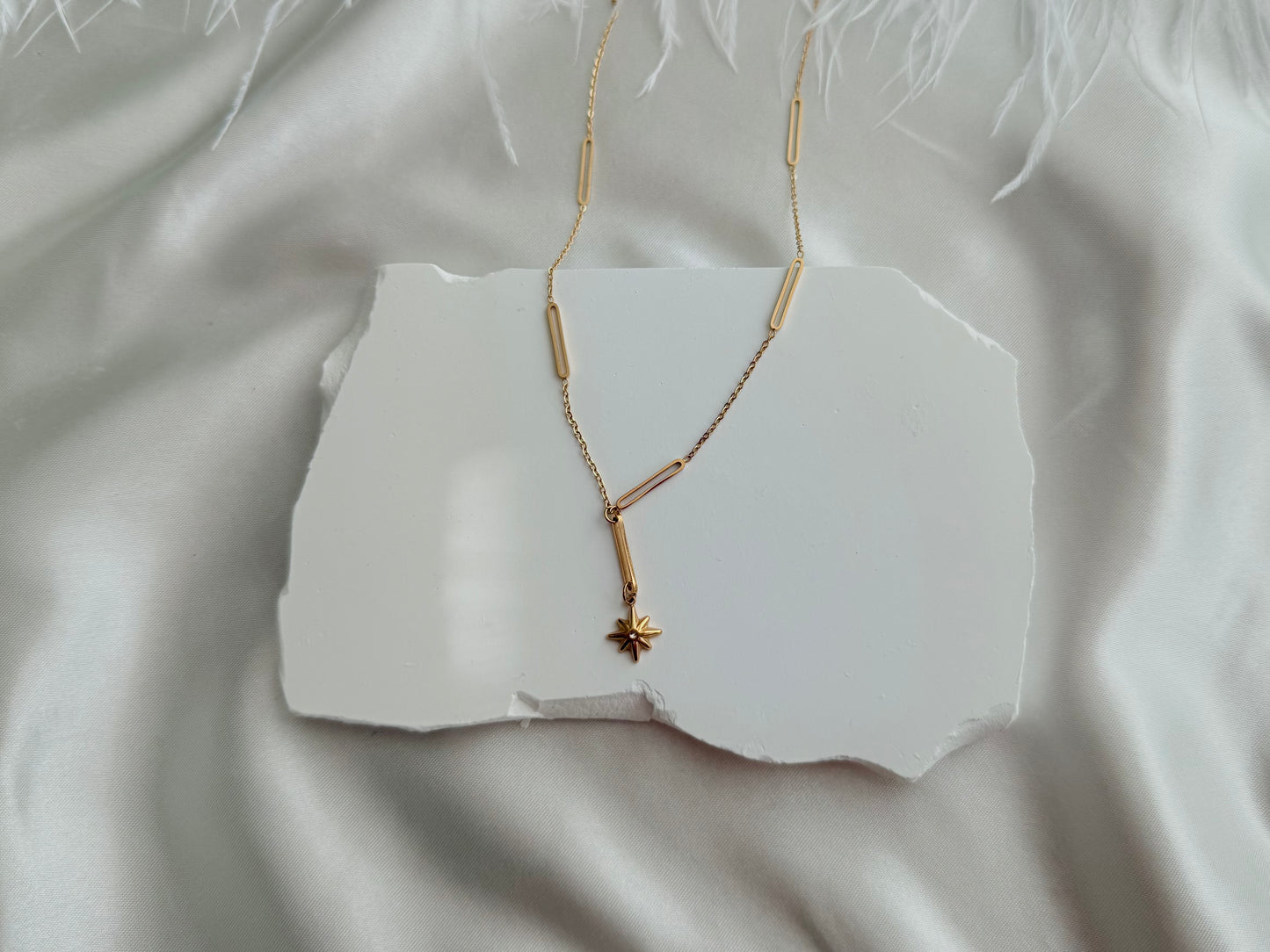 Star drop necklace