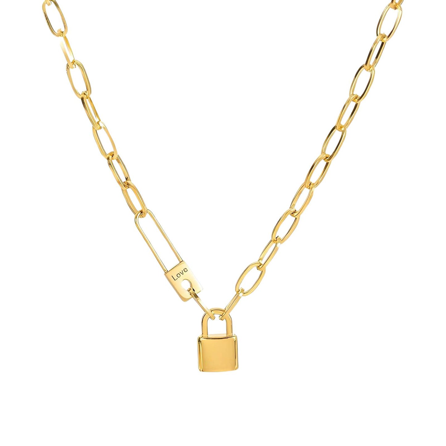 Padlock necklace