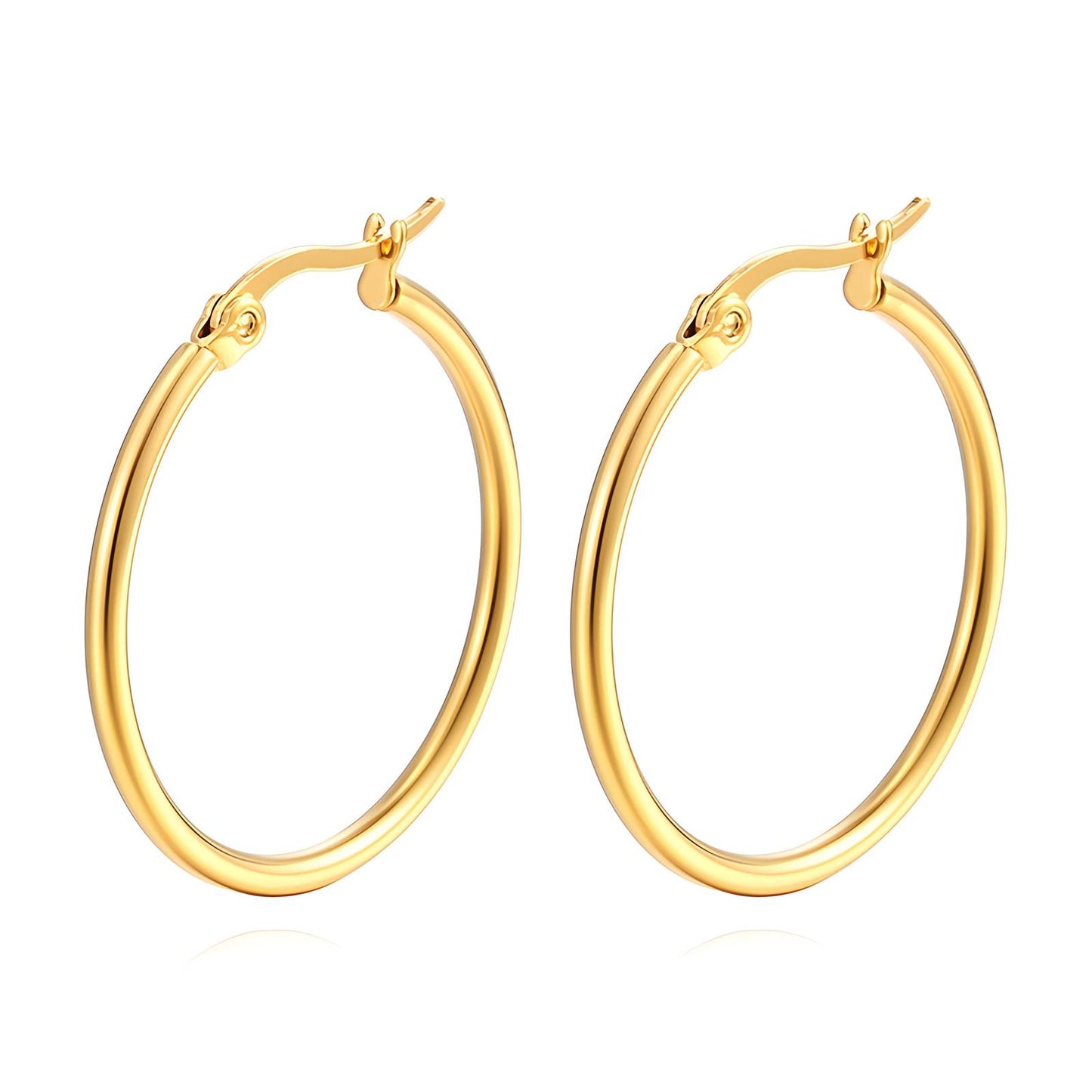 Hoop earrings-gold