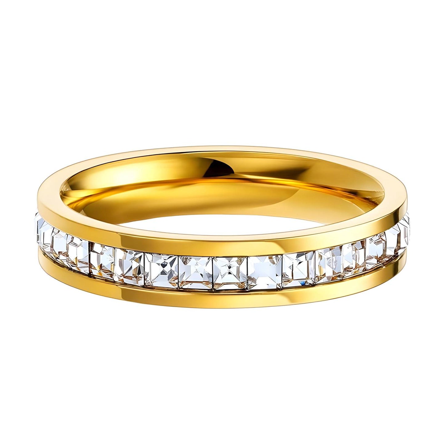 Diamonte ring-gold