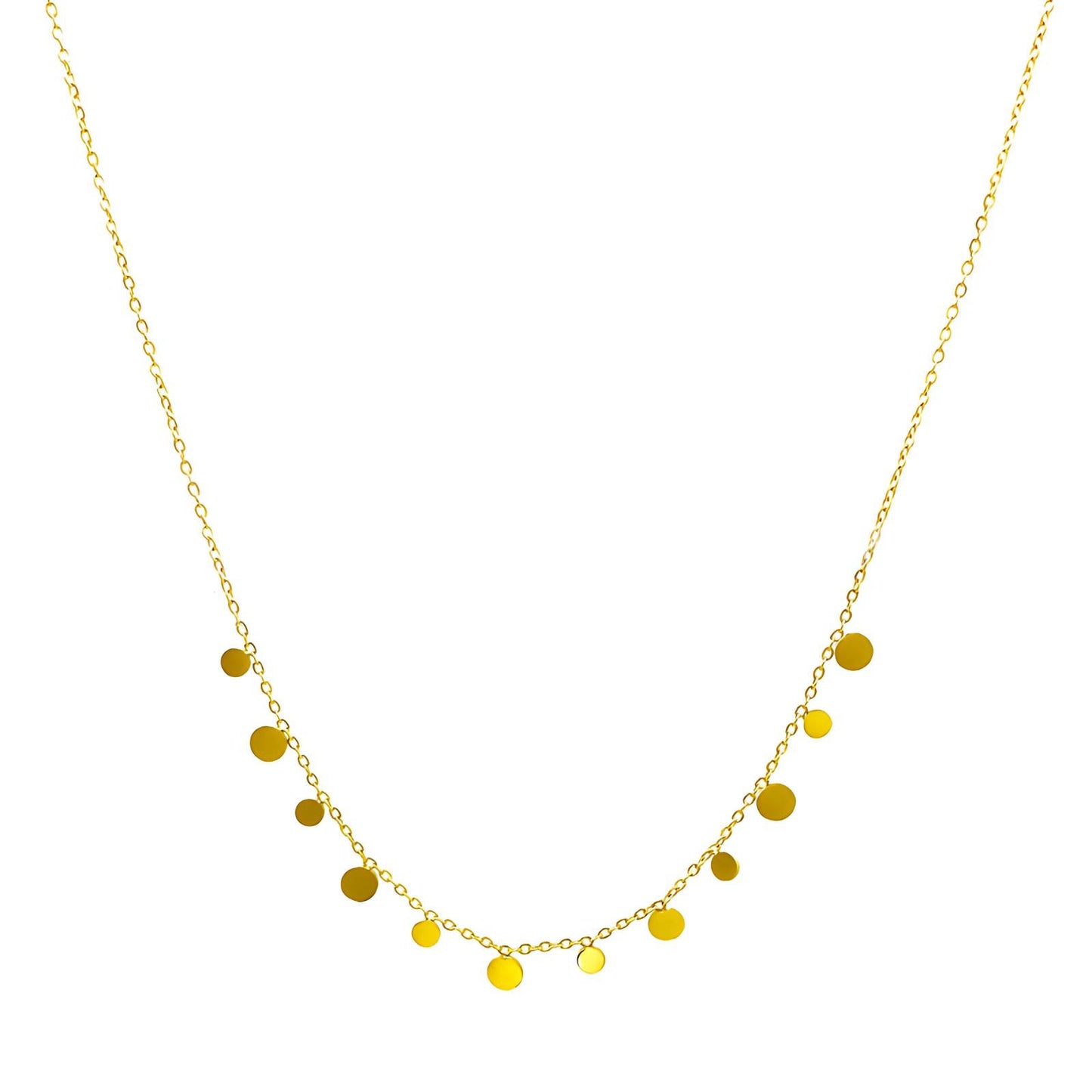 Circle charm necklace