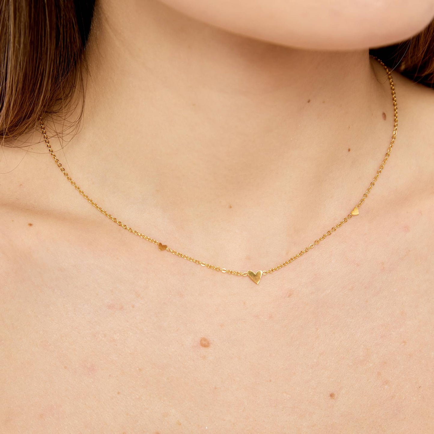 Multi hearts necklace