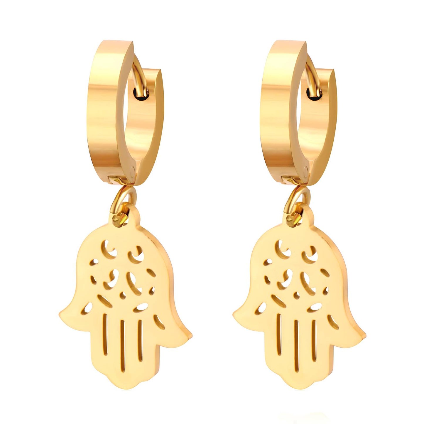 Palm drop earrings