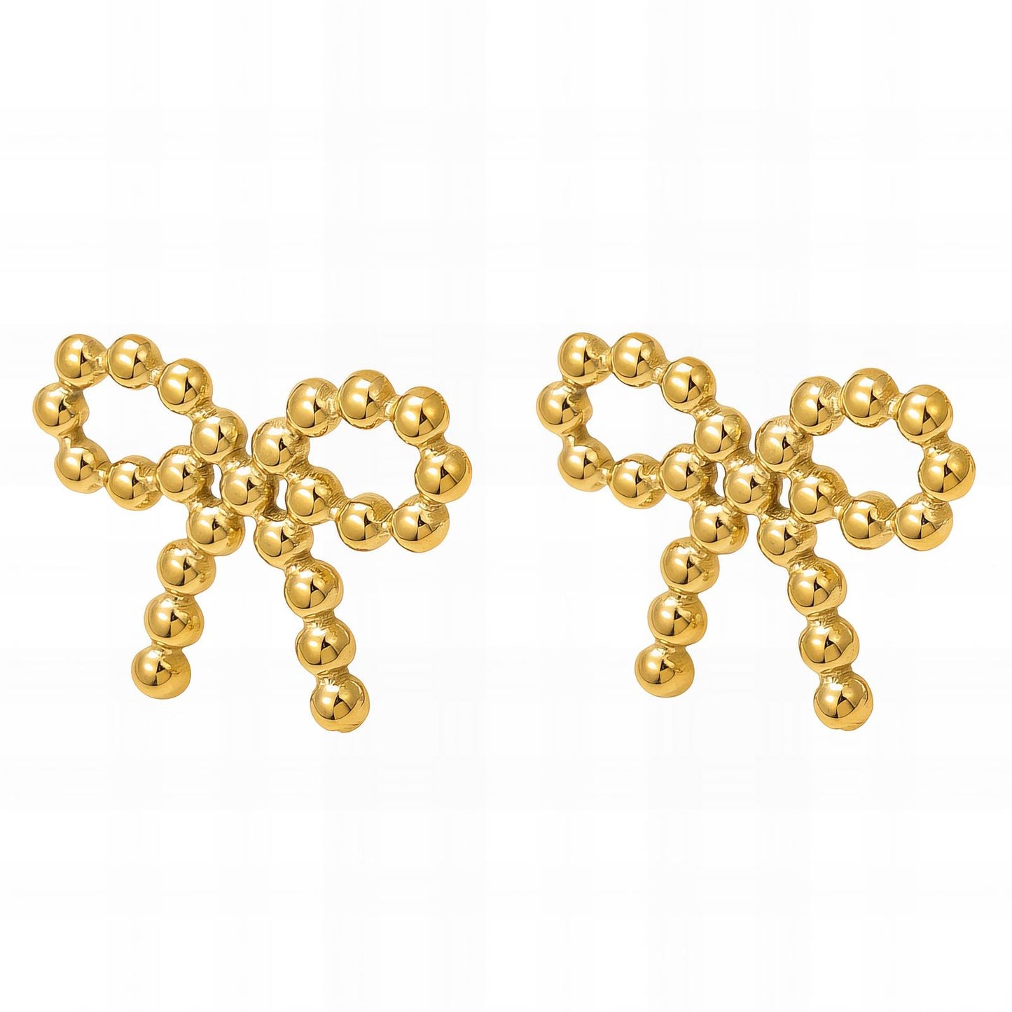 Bow bump earrings
