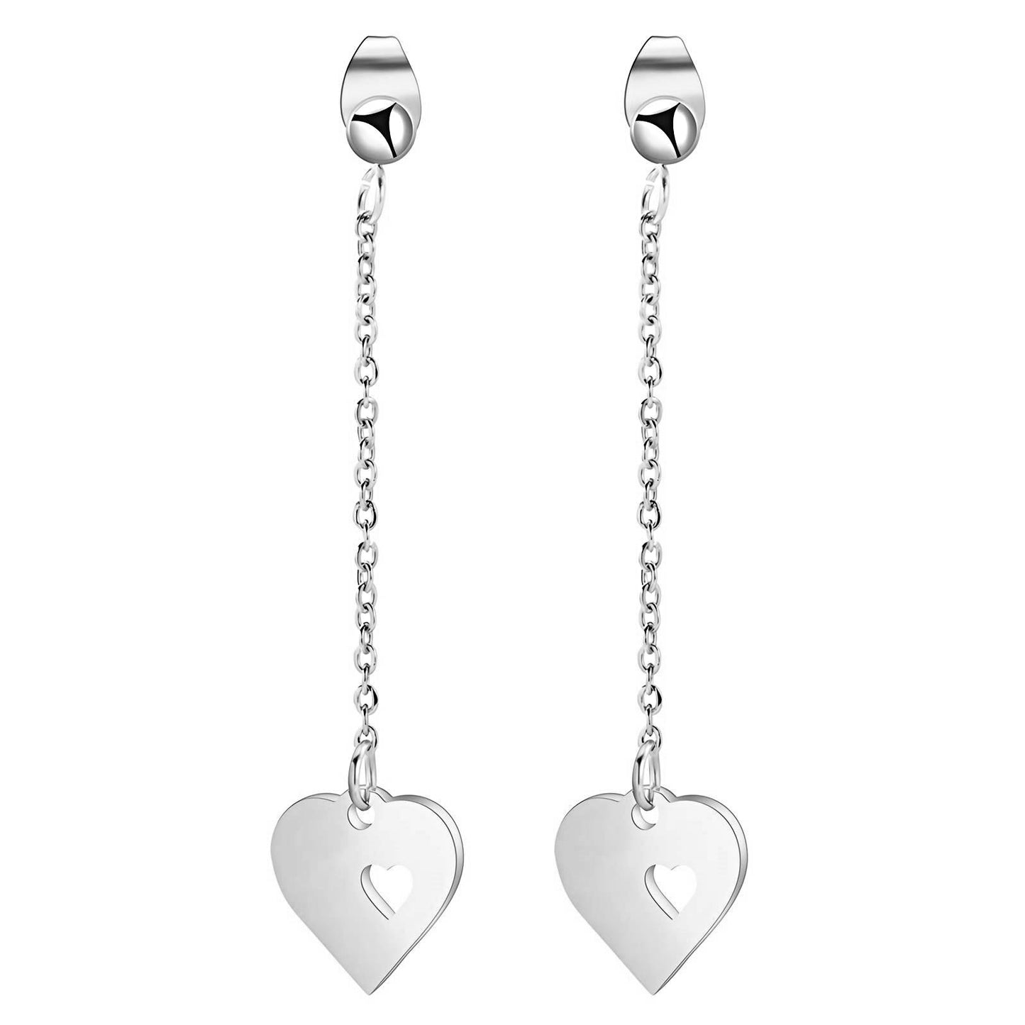 Love chain drop earrings