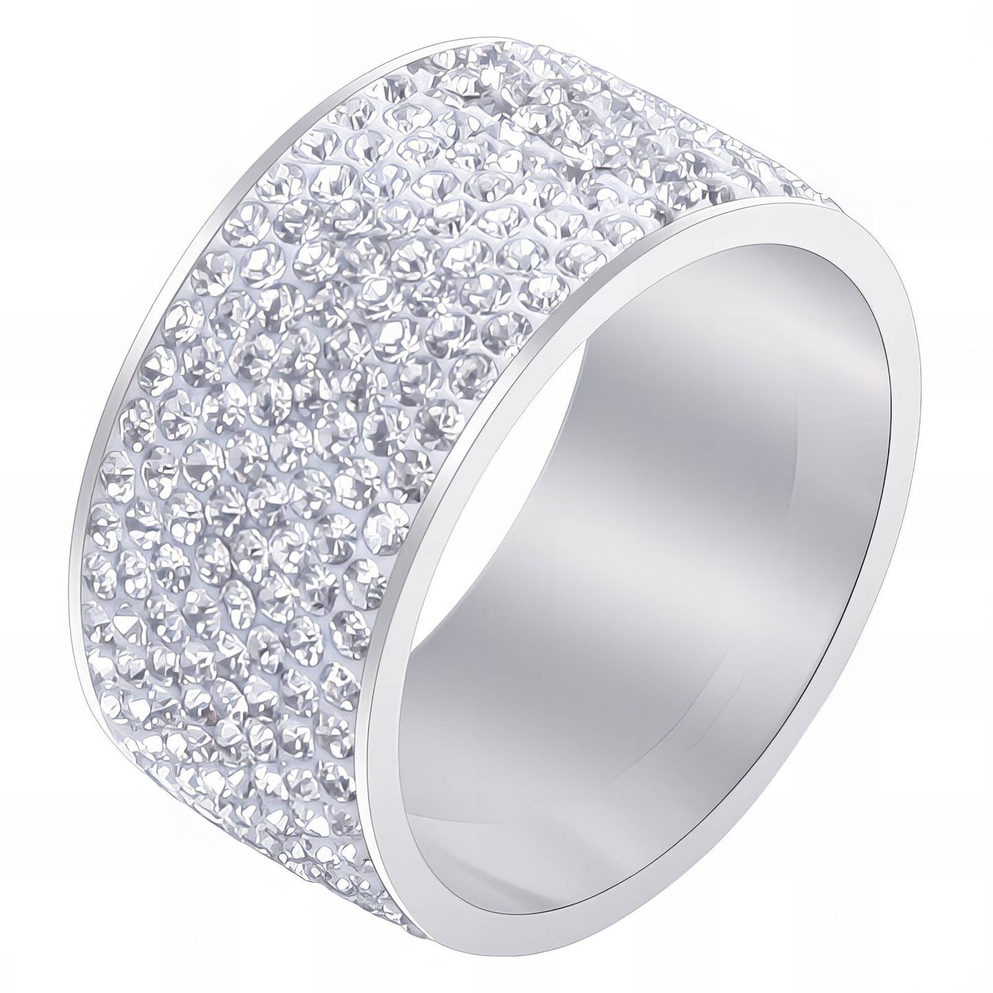 Chunky bling ring-silver