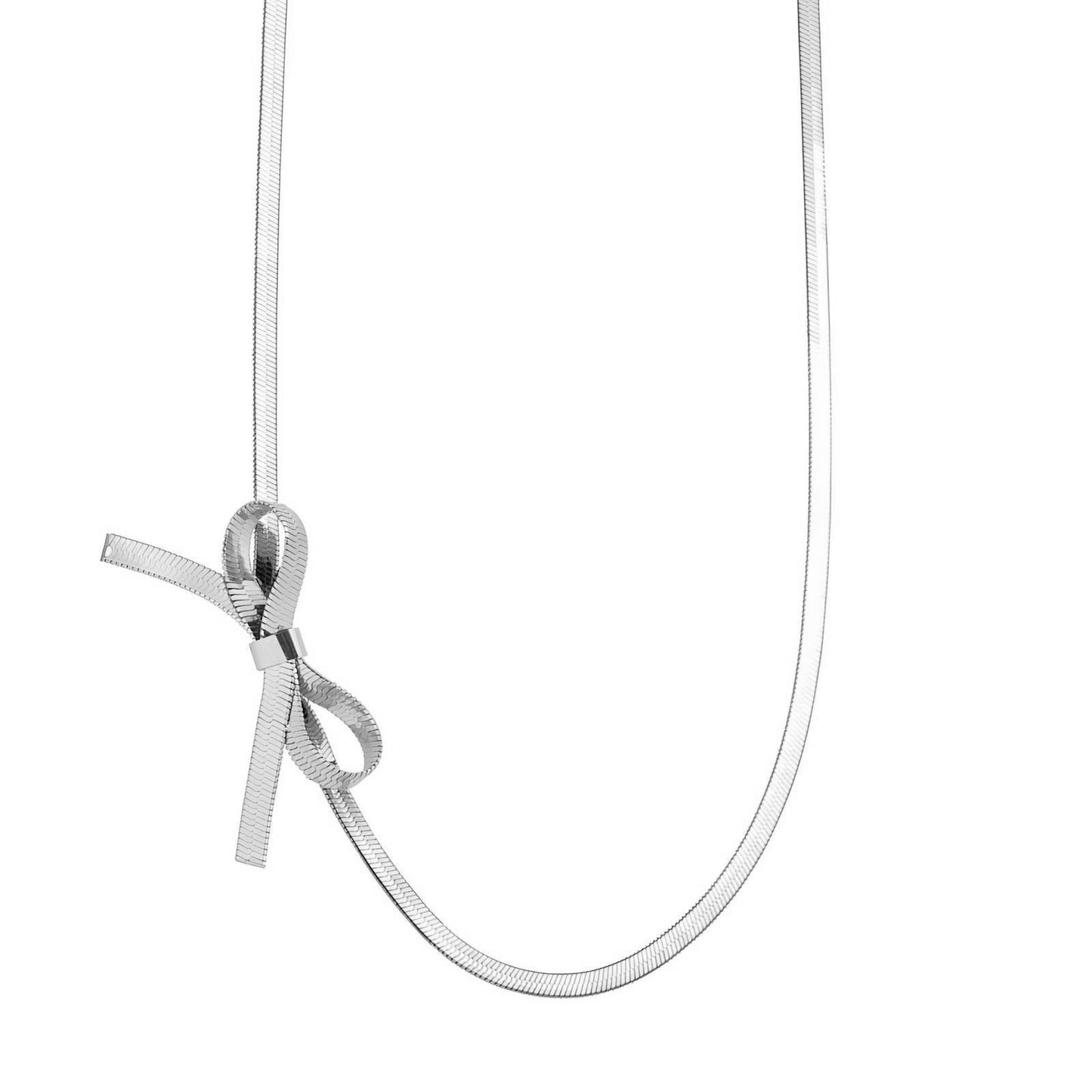 Bow snake necklace