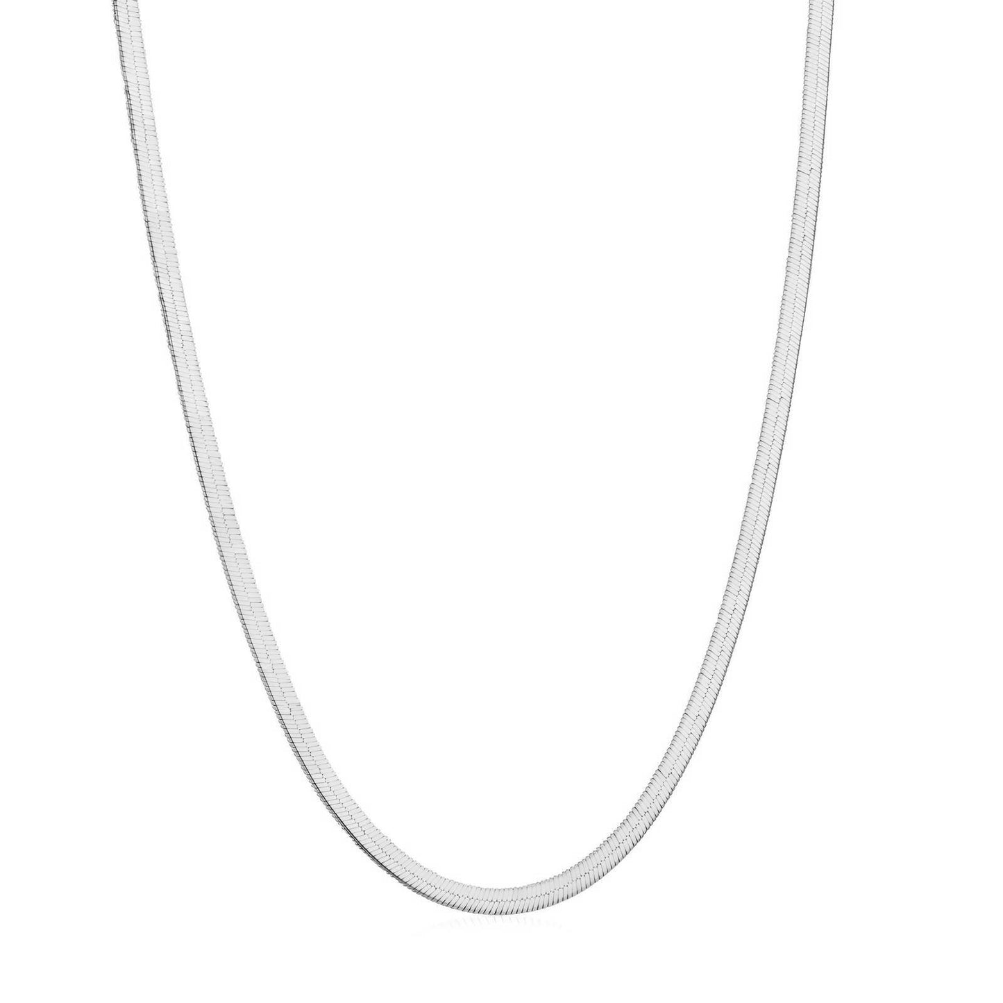 Snake 0.2cm Silver necklace