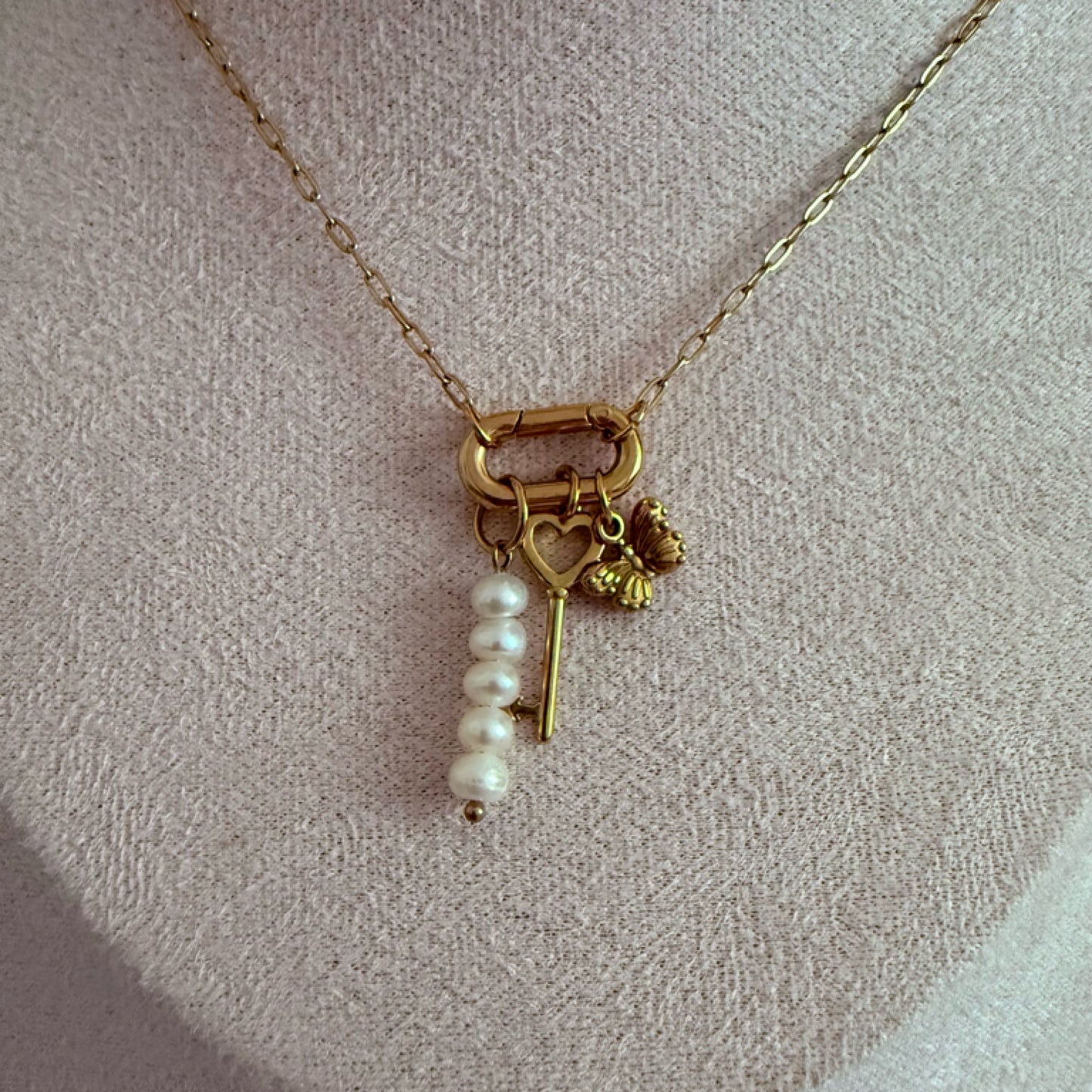 Butterfly charm necklace