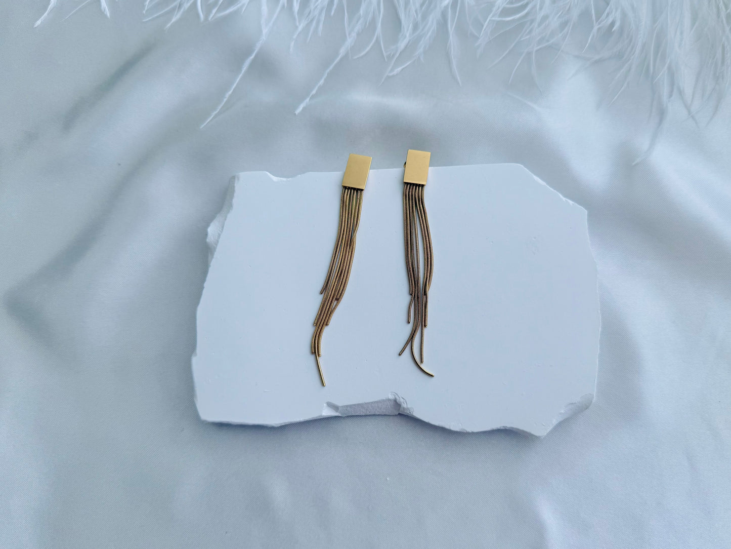 Tassel earrings -Gold