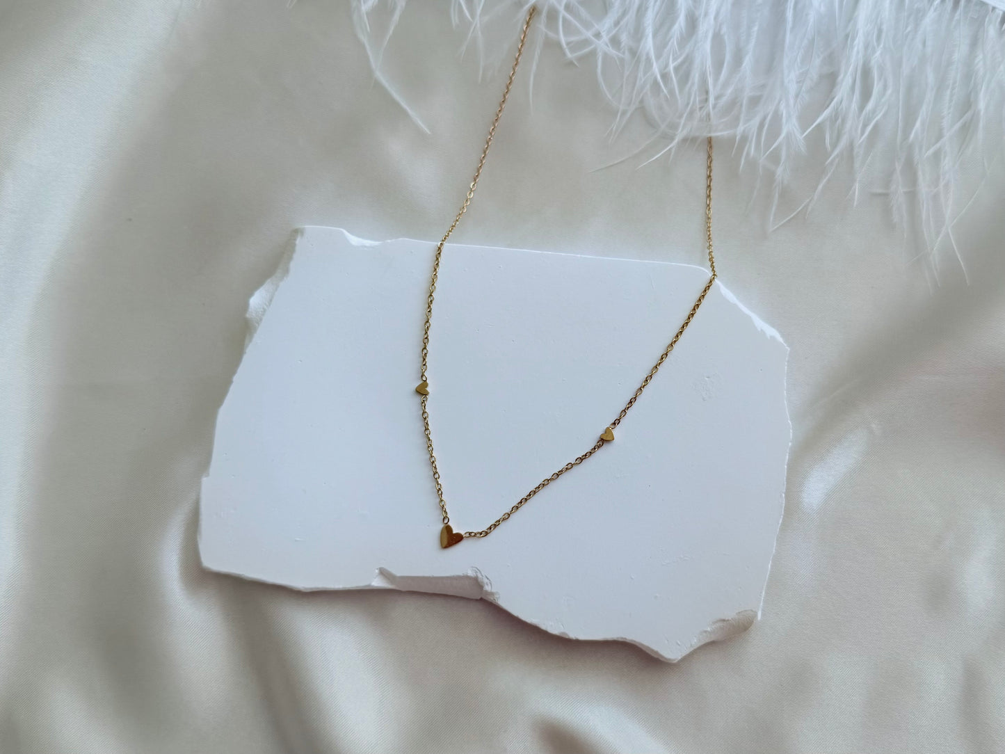 Multi hearts necklace
