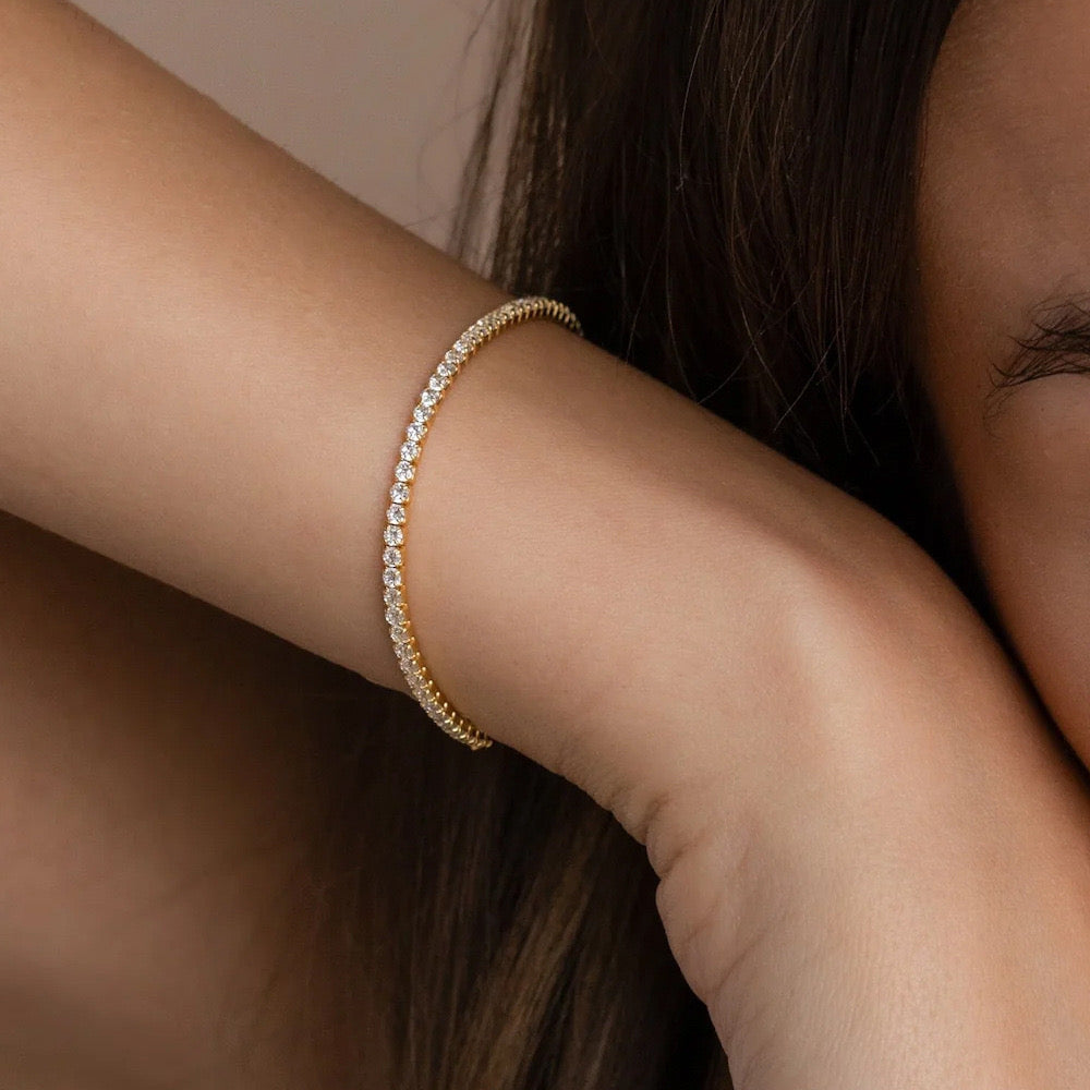 Tennis bracelet gold