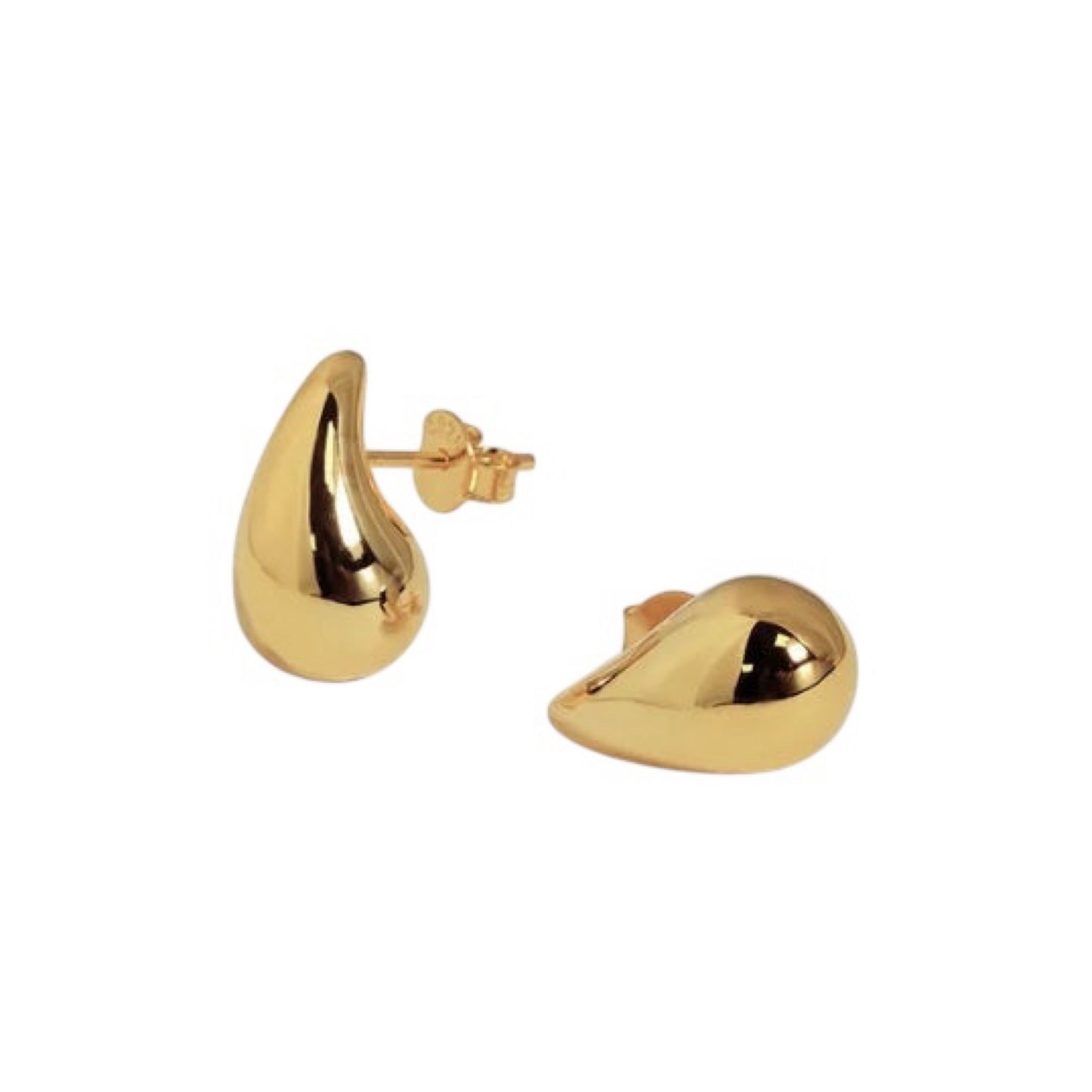 Mini droplet earrings gold
