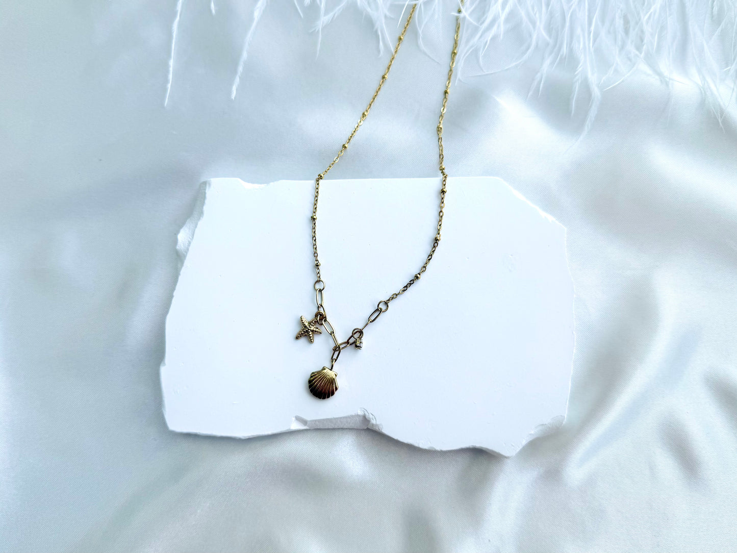 Seashells necklace