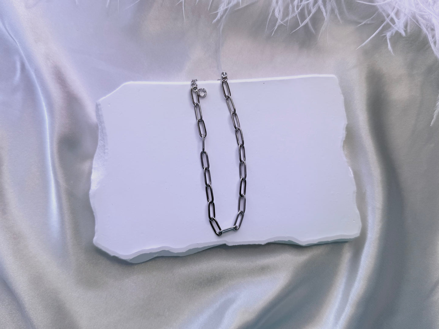 silver link bracelet