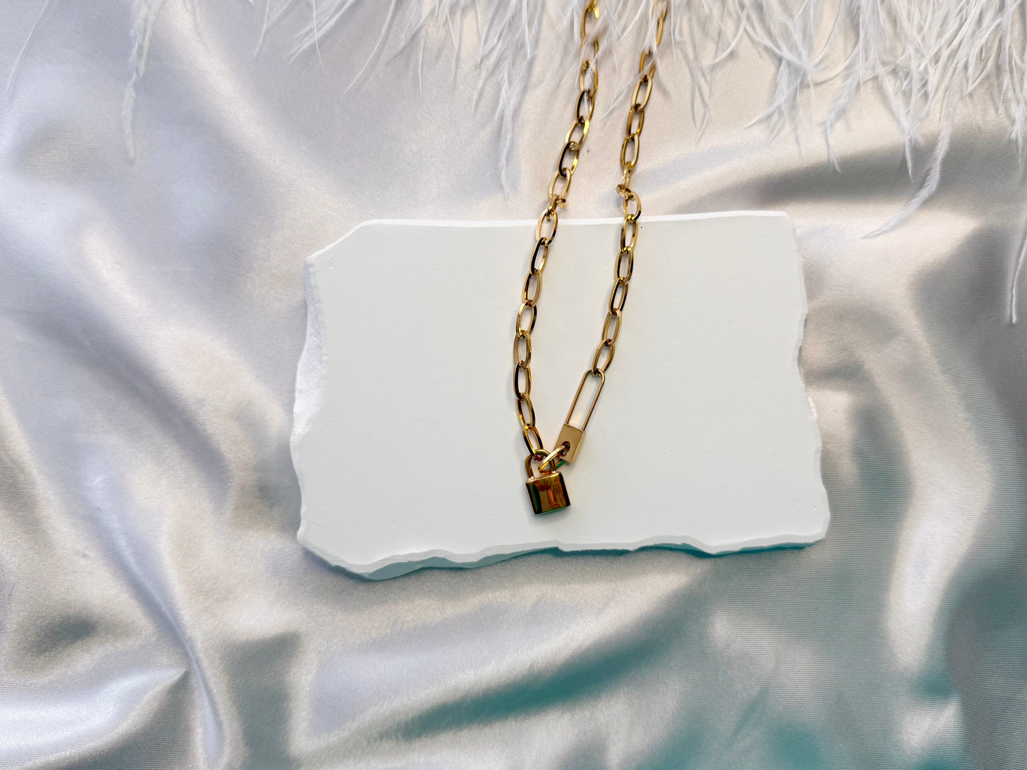 Padlock necklace