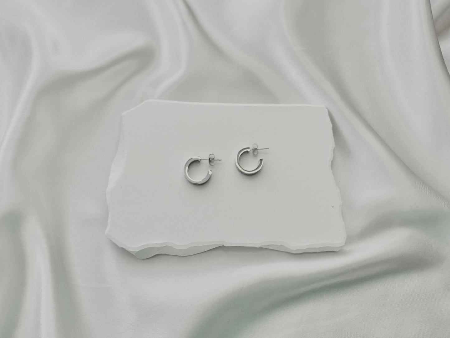 Love heart chunky earrings