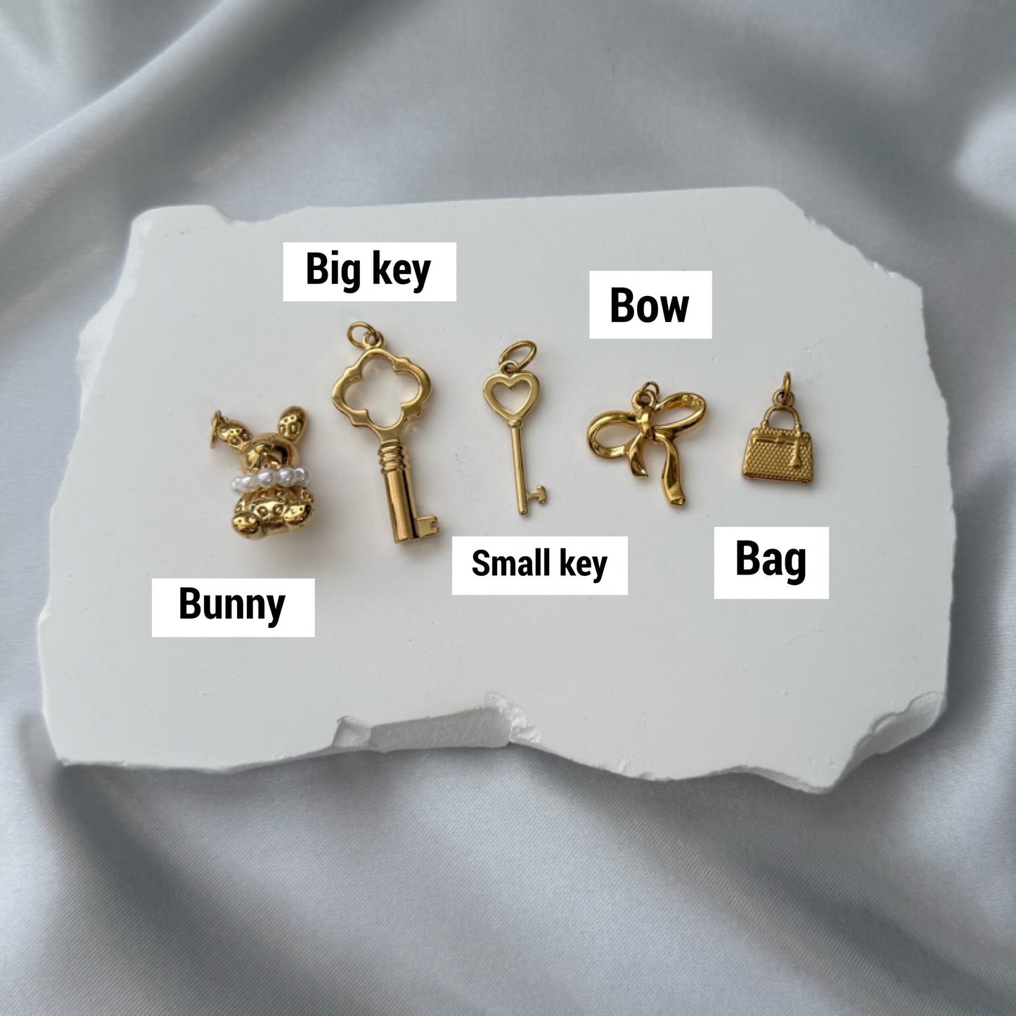Get Charmed Gold Necklace + 3 Charms