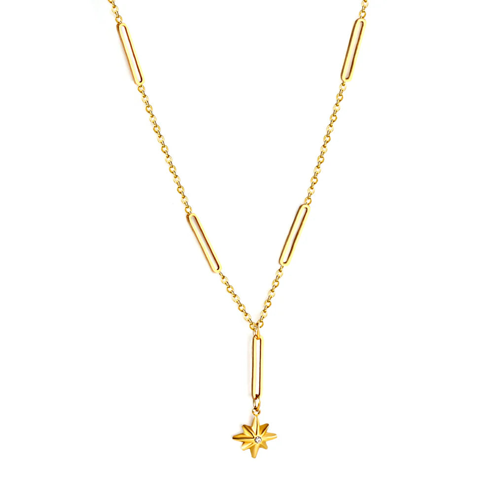 Star drop necklace