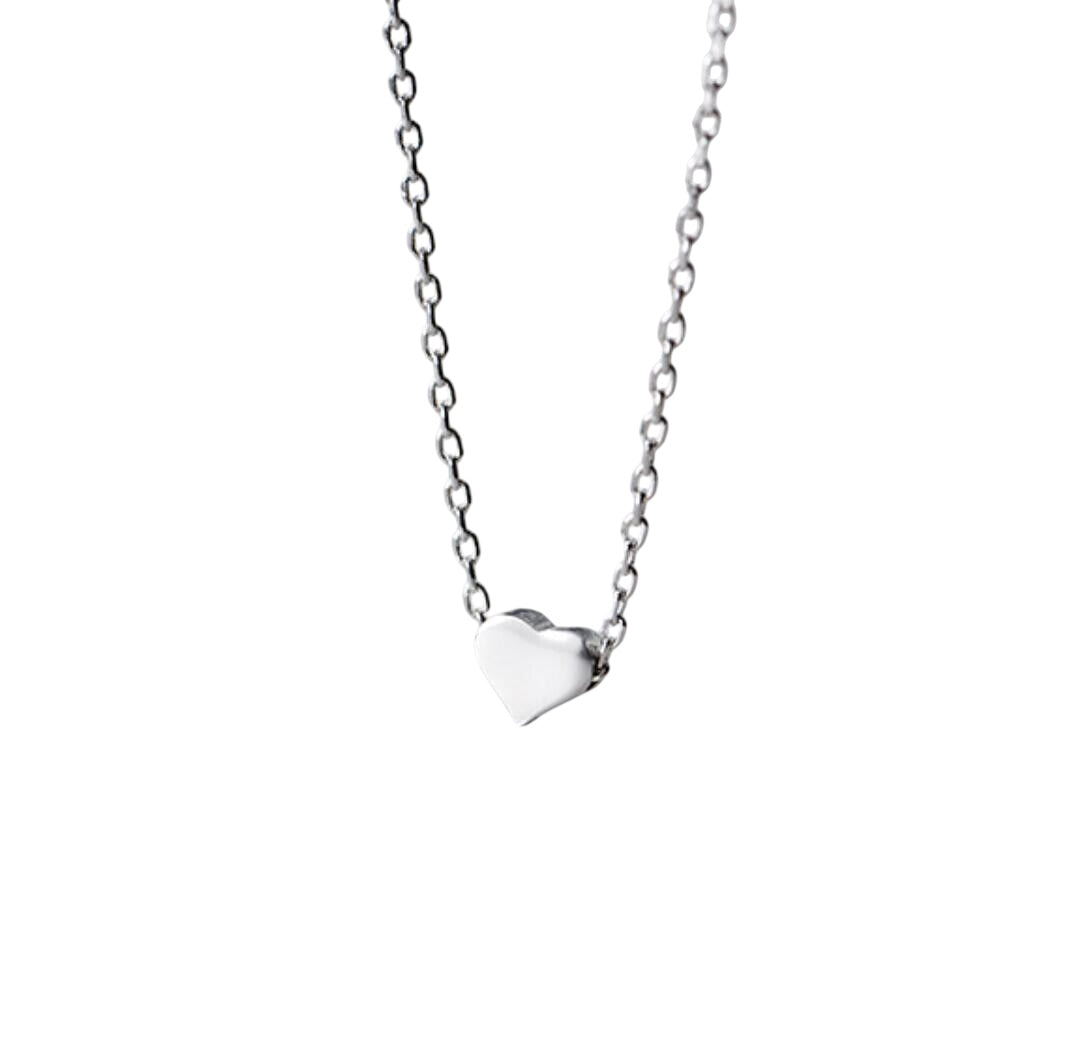 Mini heart necklace Silver