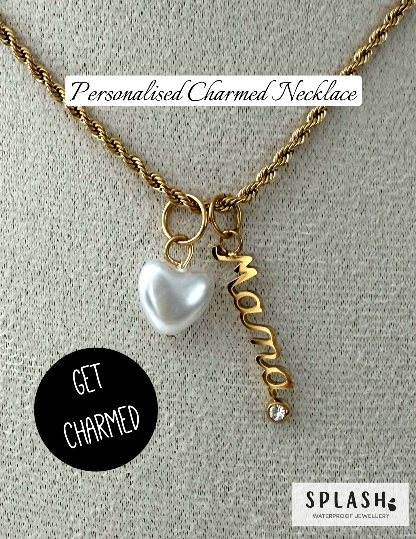 Get Charmed Gold Necklace + 3 Charms