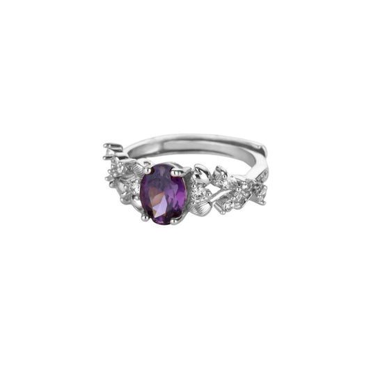Purple stone ring