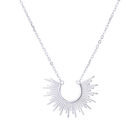 Sun goddess necklace silver