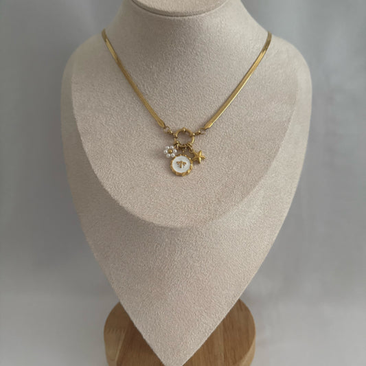 Bee charm necklace