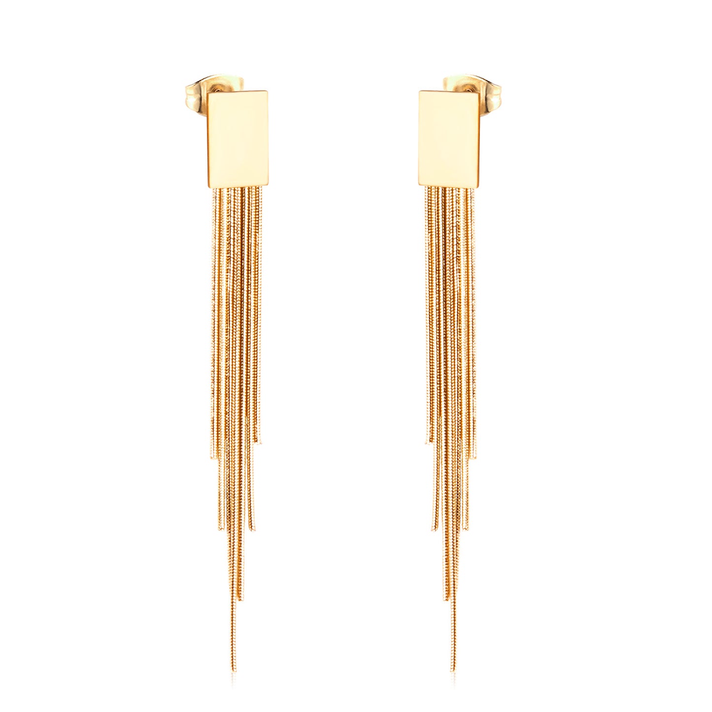 Tassel earrings -Gold
