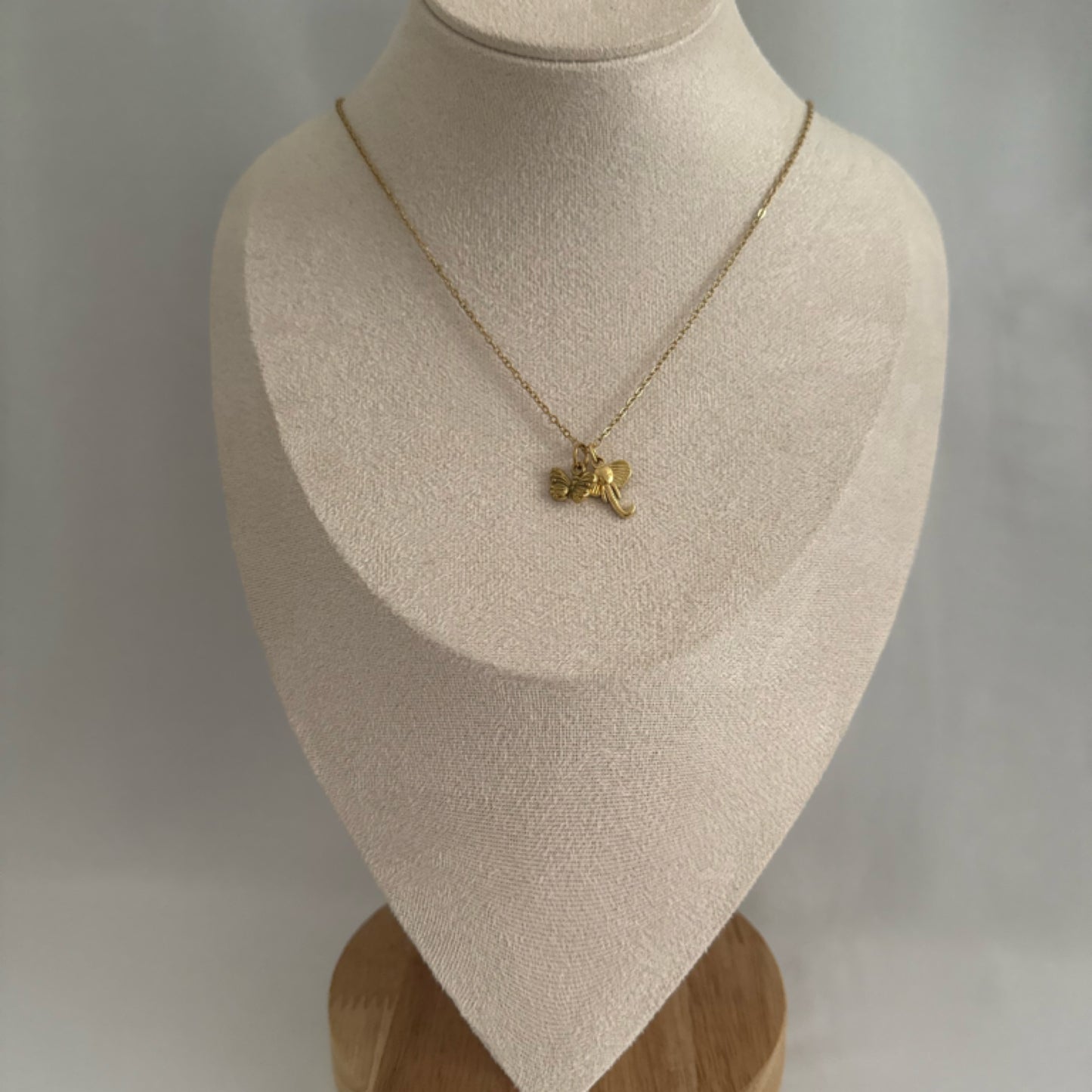 Elephant charm necklace