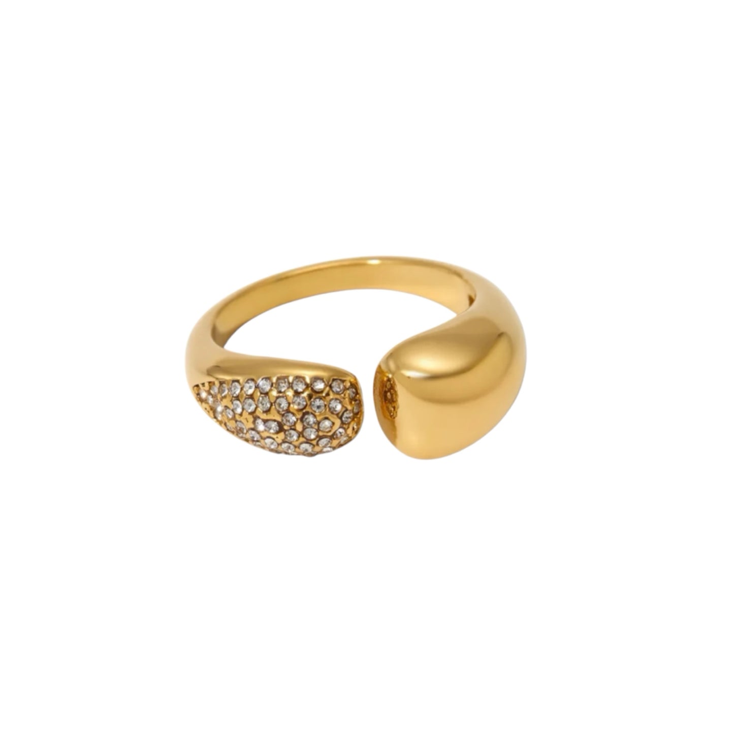 Open chunky diamond ring