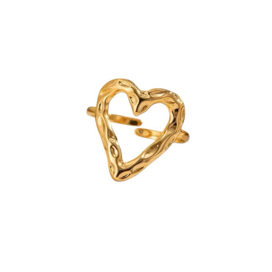 Heart ring gold