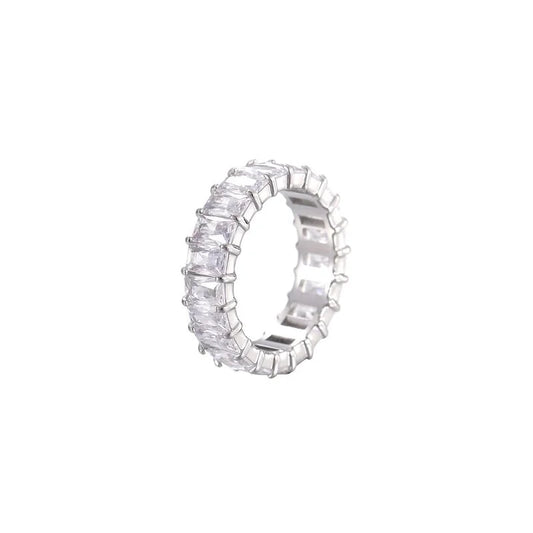 Halo ring-silver