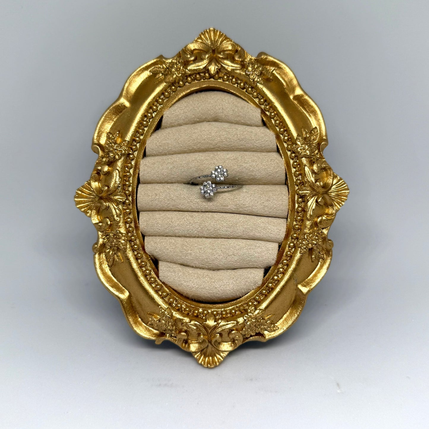 Clover ring silver