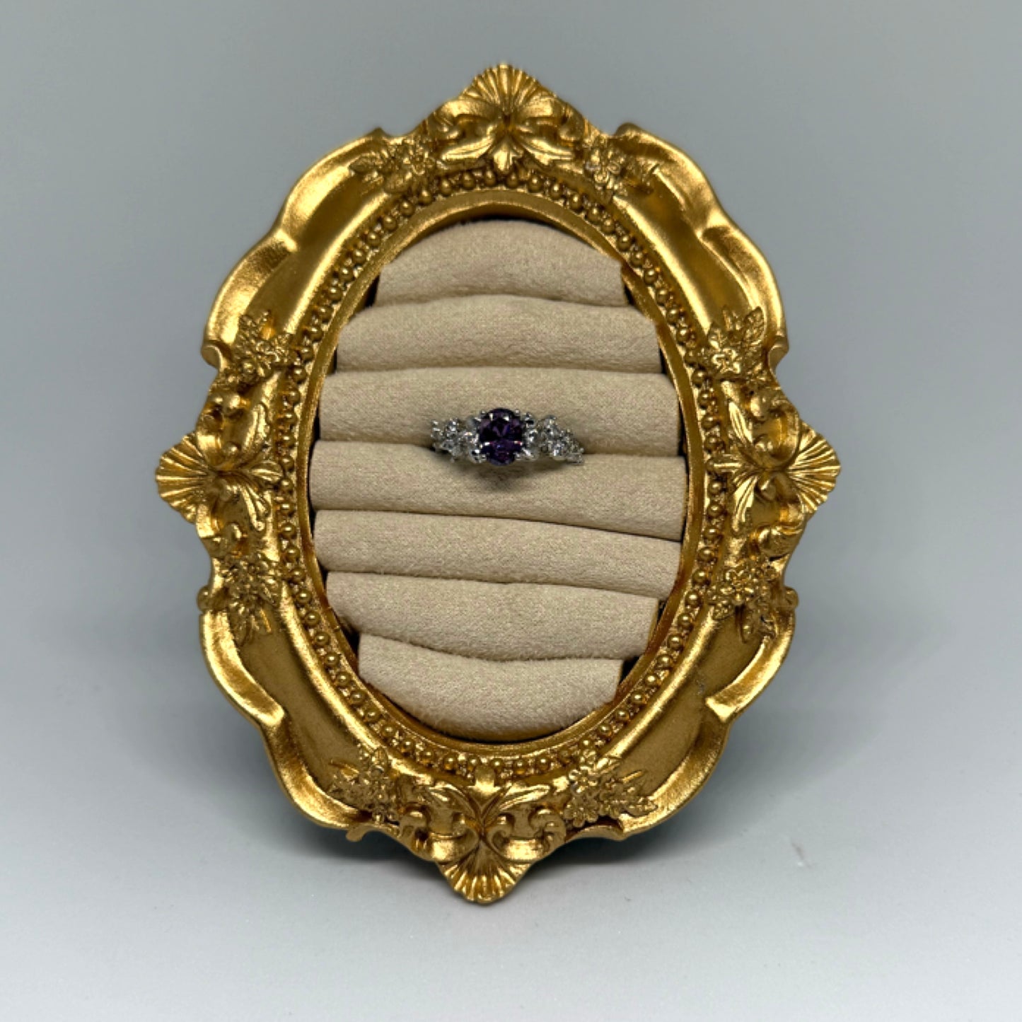 Purple stone ring
