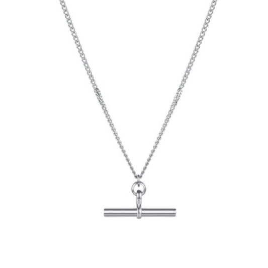 T-Bar necklace silver