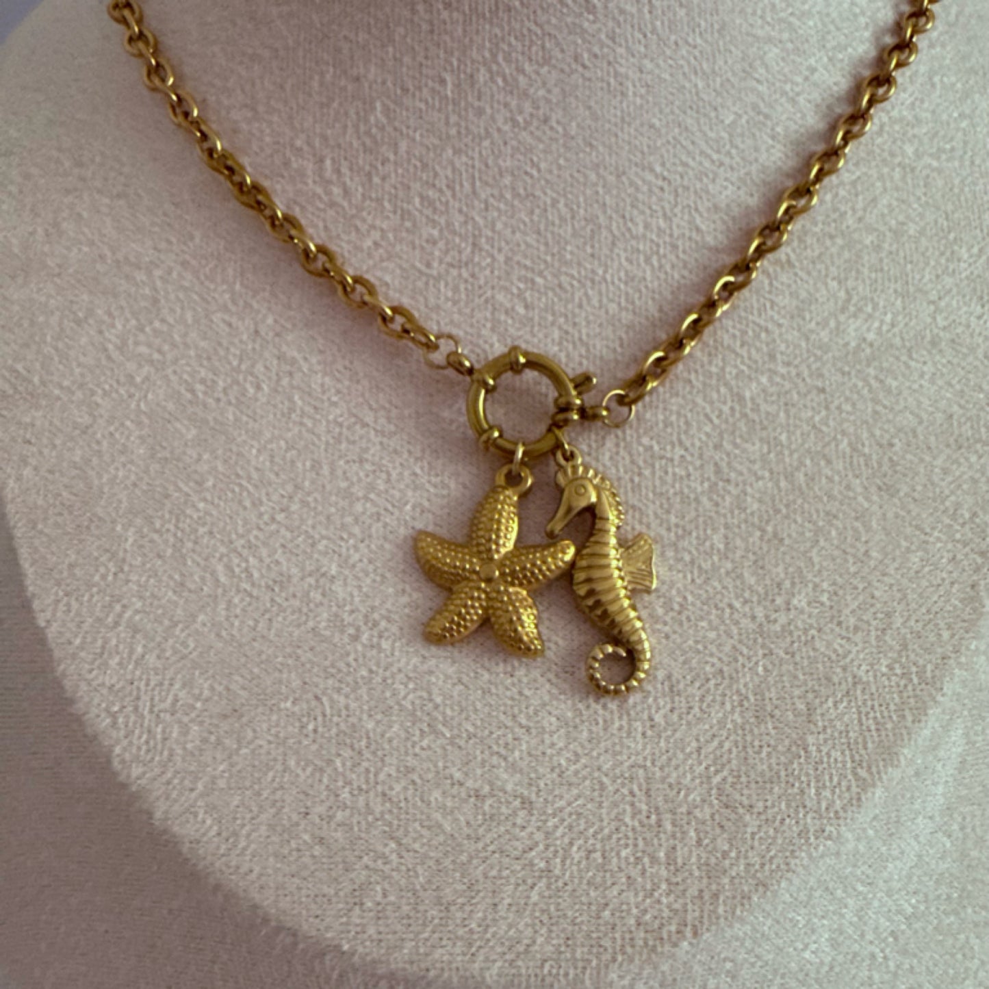 Starfish charm necklace