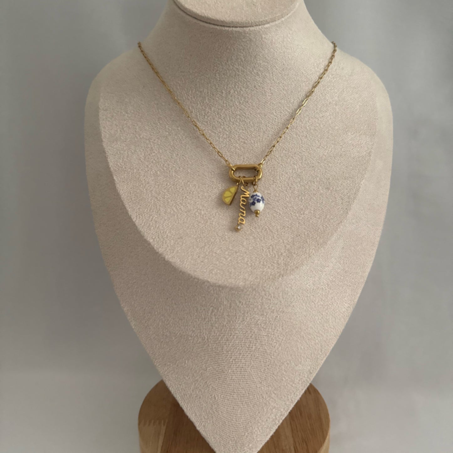 Lemon mama charm necklace