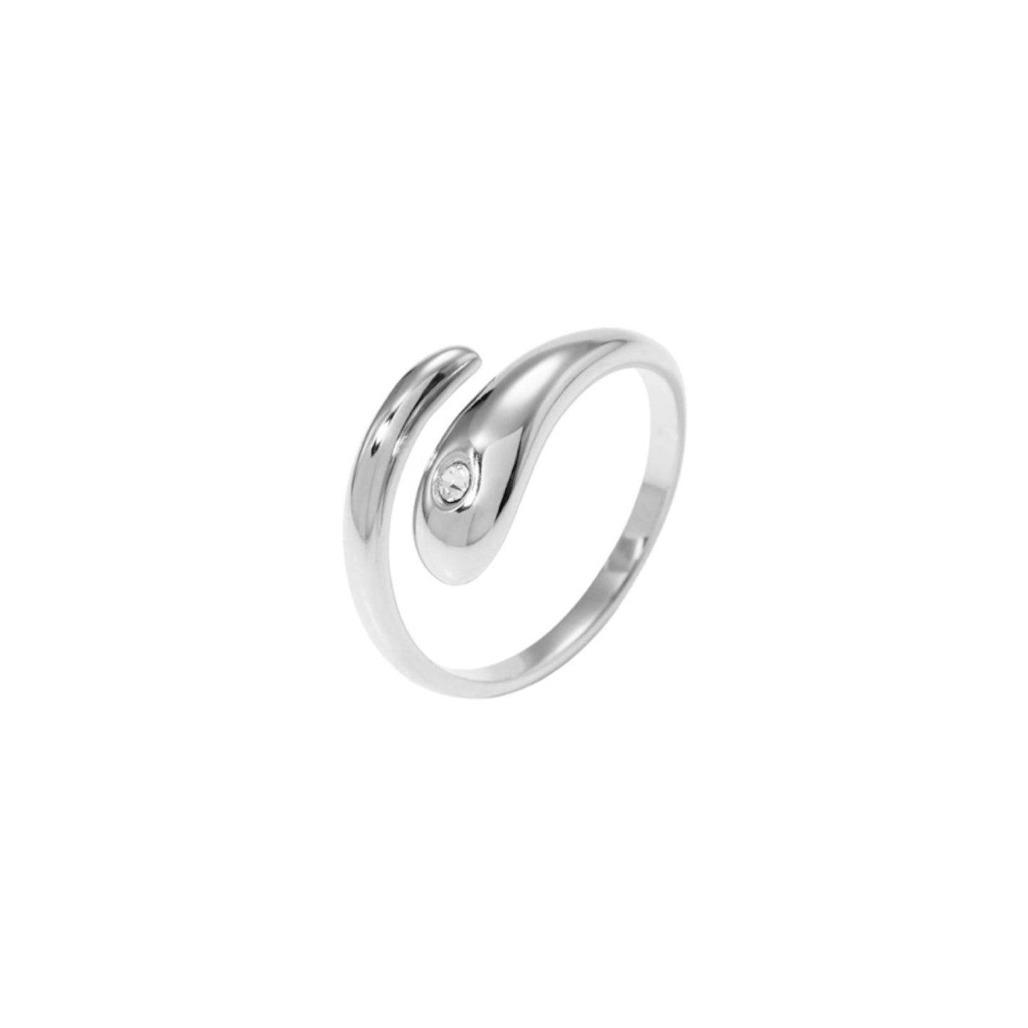 Snake ring silver