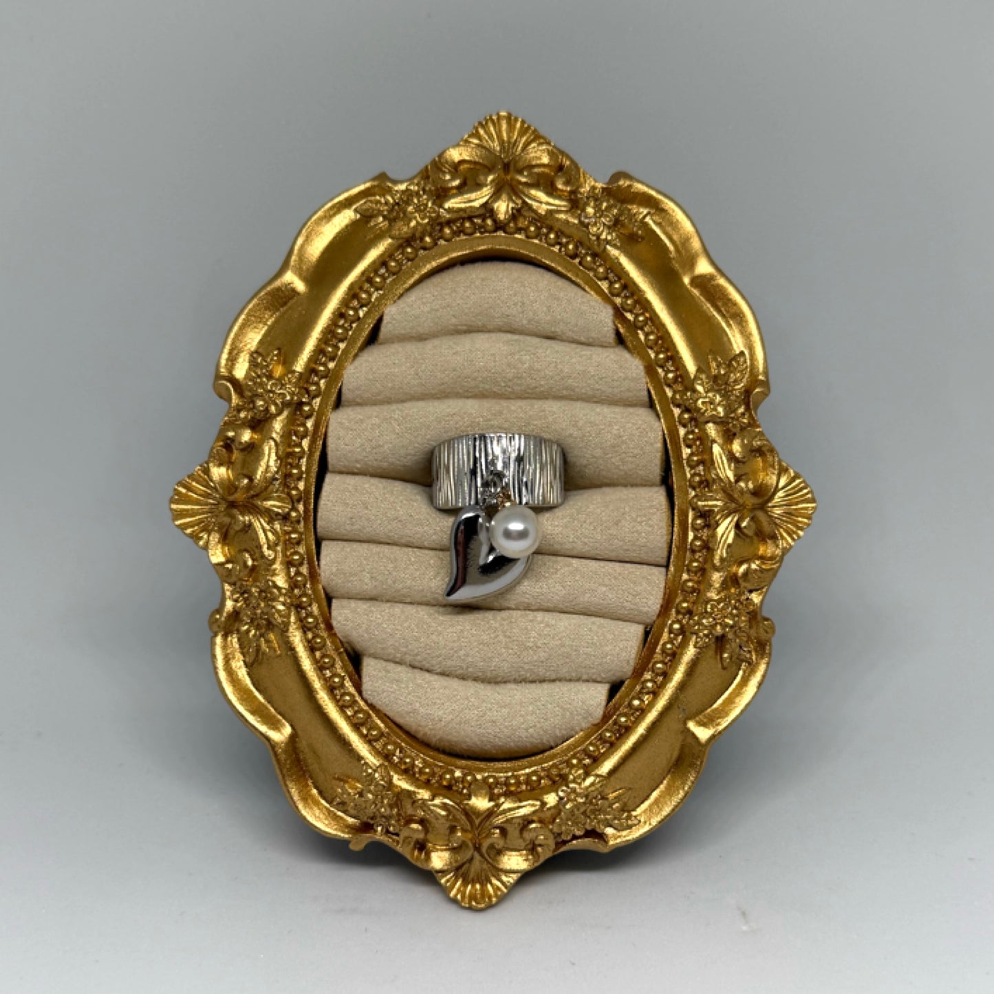 Heart charm ring