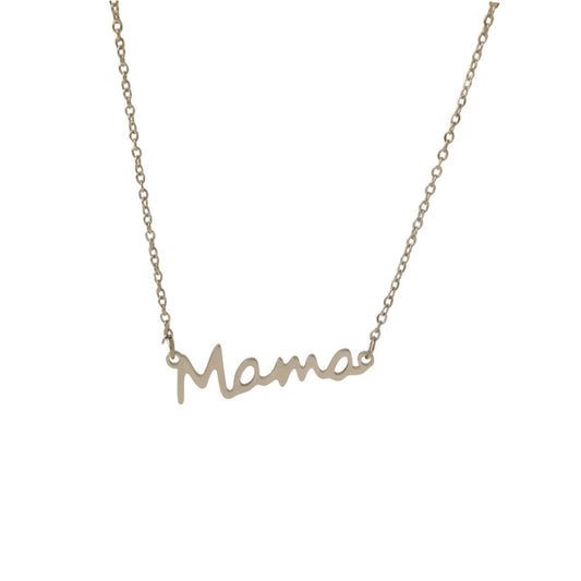 Mama necklace silver