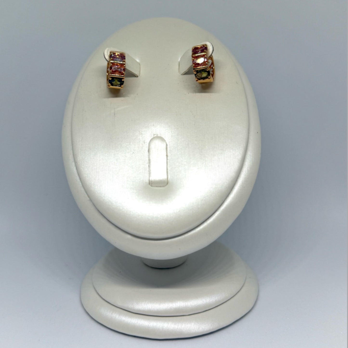 Tri colour earrings